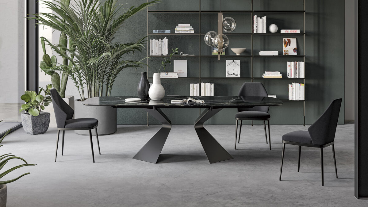 Italian-designed Prora armchair by Bonaldo with plush cushioning and clean lines