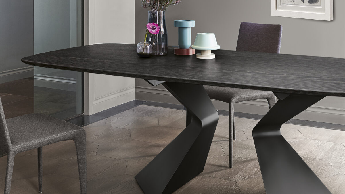 Stylish Prora armchair by Bonaldo with gently rounded armrests and tailored finish