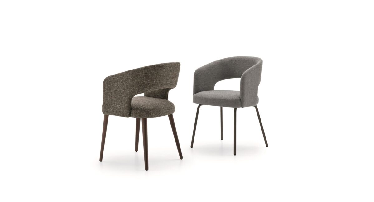 “Ditre Italia 356 chair – contemporary upholstered chair with minimalist lines and elegant proportions”