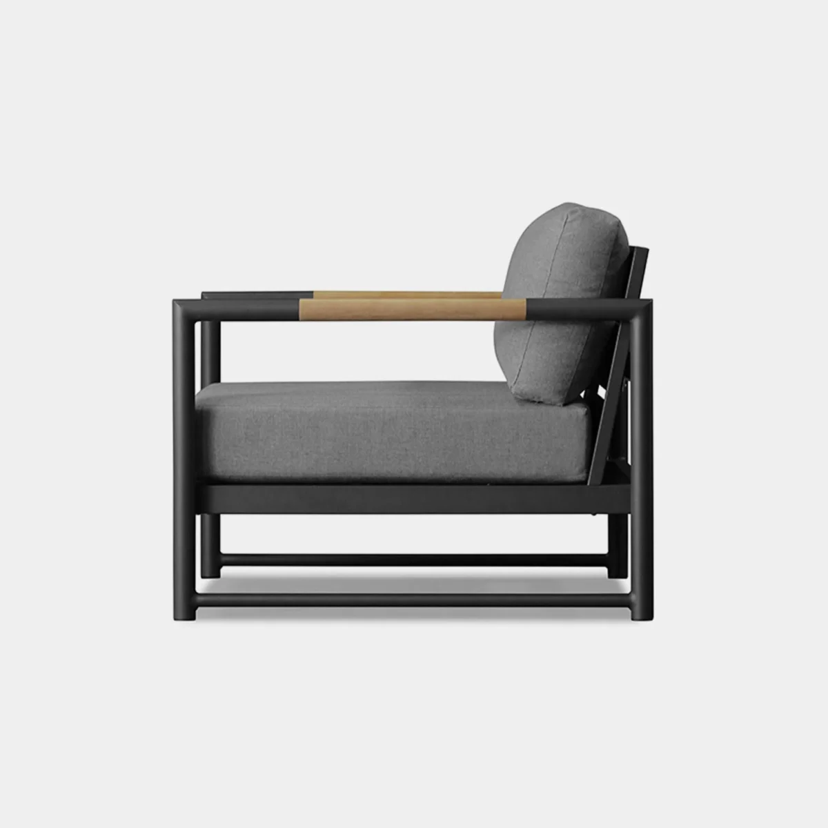 “Breeze XL Outdoor Chair – wide and low-profile lounge chair by Harbour with refined comfort”