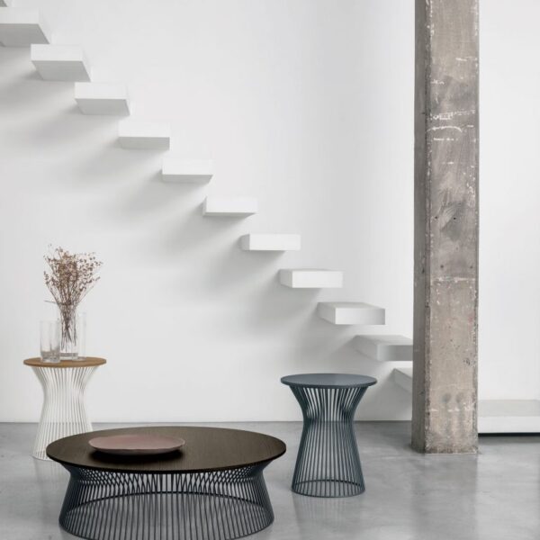 “Tomasella Brigitte collection – contemporary coffee tables featuring curved lines and minimalist design”
