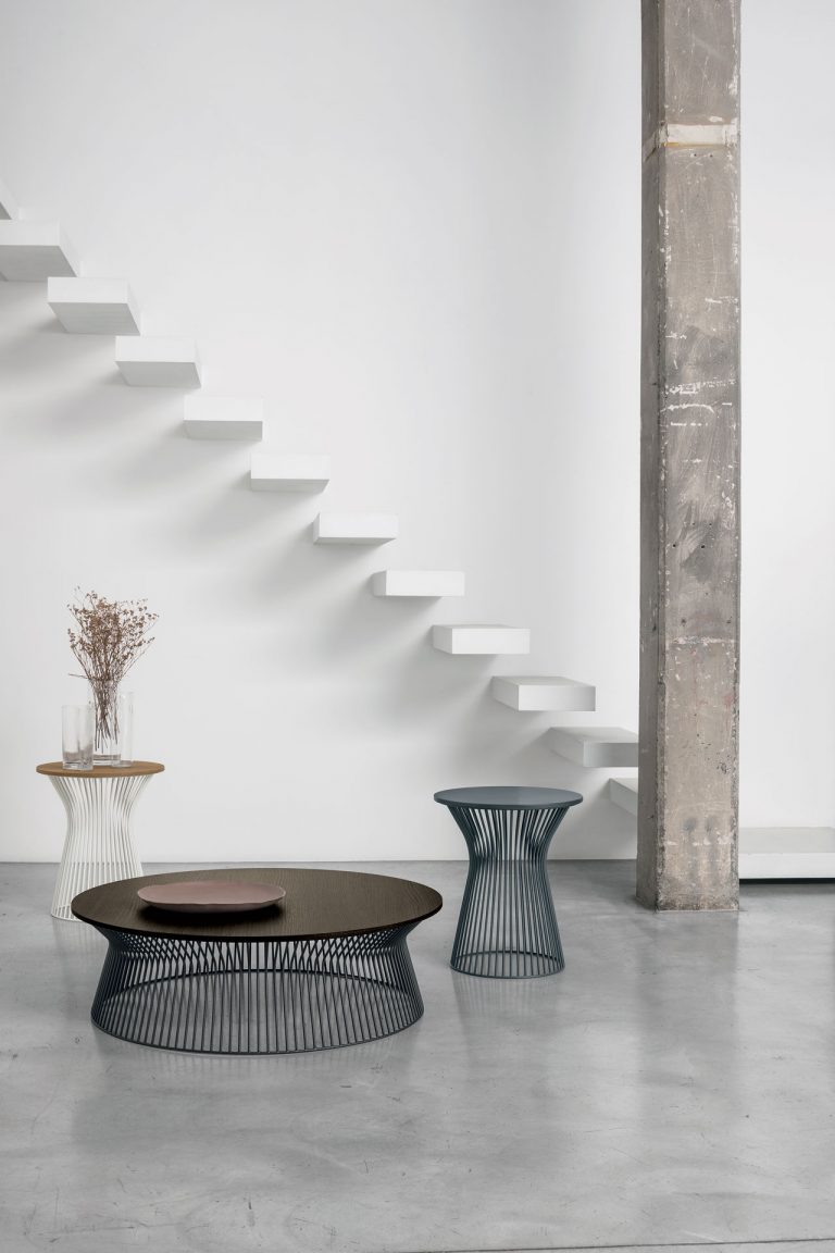 “Tomasella Brigitte collection – contemporary coffee tables featuring curved lines and minimalist design”