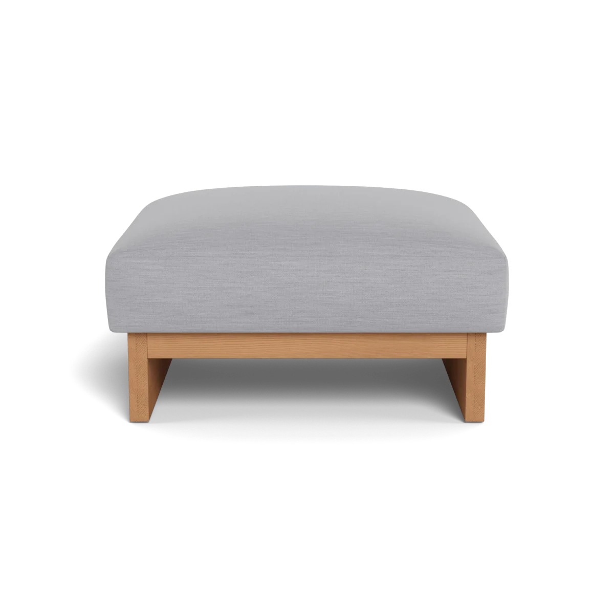“Minimalist Catalina Ottoman by Harbour – versatile outdoor piece for relaxing and modular seating”