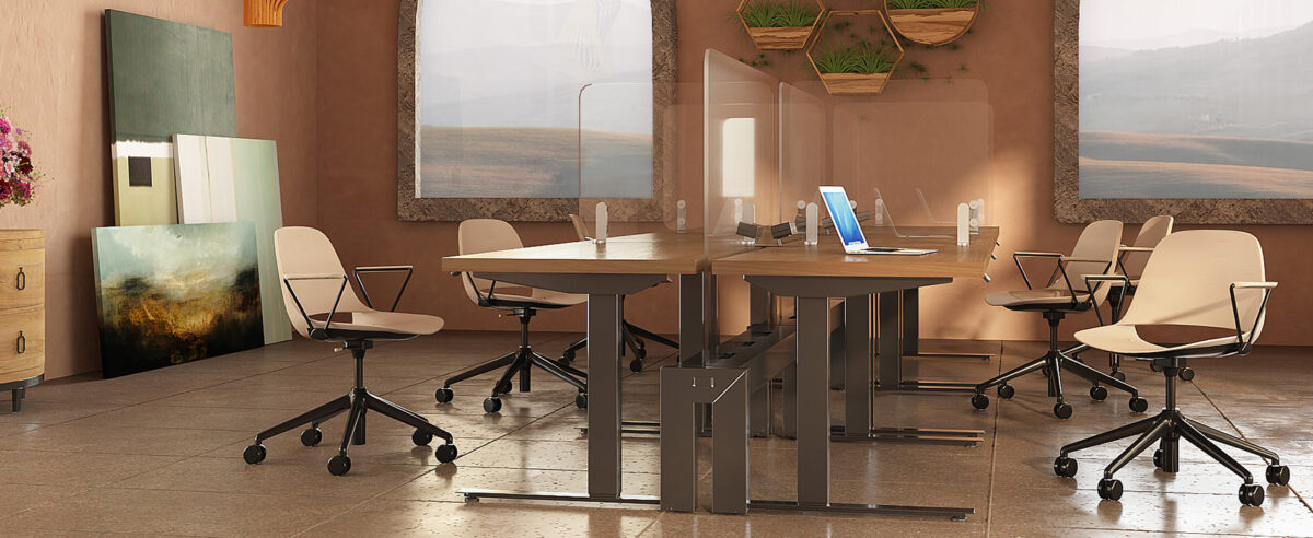 “Via Seating Eclipse contemporary chair featured in Birmingham Michigan commercial interior”