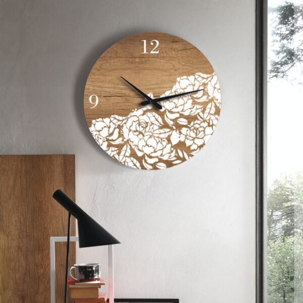 “Wall clock by Tomasella – modern Italian decorative clock with minimalist design and contemporary appeal”