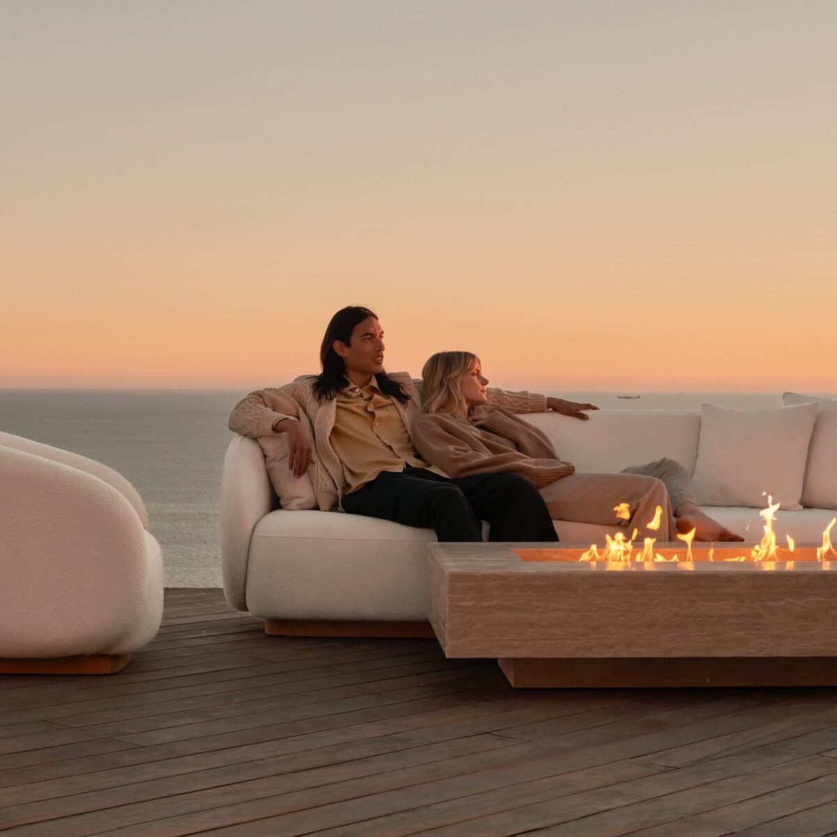  “Detail shot of cushions and frame – Como 3 Seat Sofa by Harbour showcasing craftsmanship and materials”