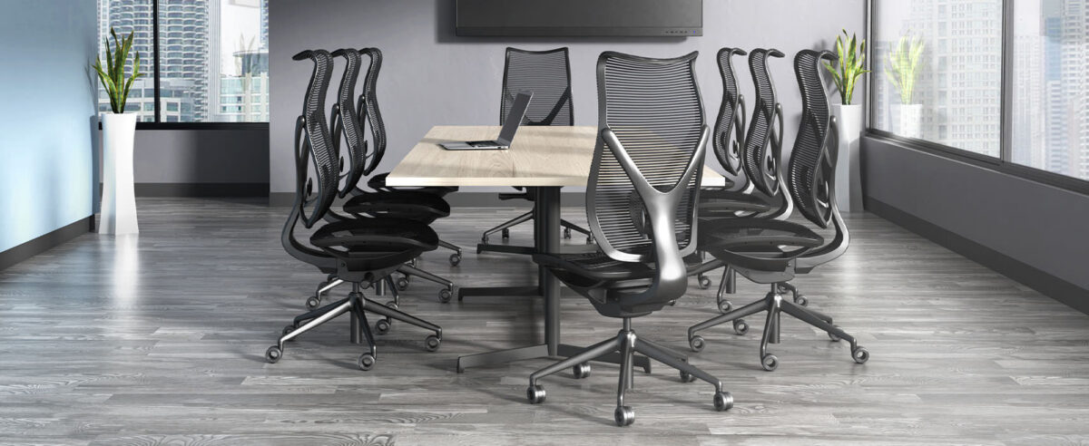Flexible office seating solution, Onda by Viaseating,Royal Oak, Michigan.