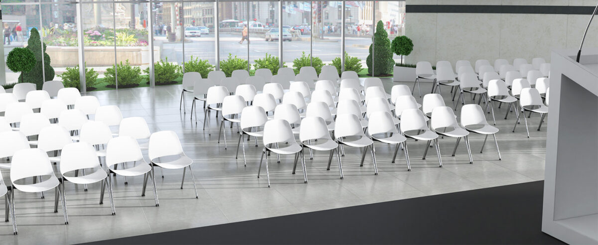“Contemporary Eclipse seating by Via Seating styled in Troy Michigan workspace setup”