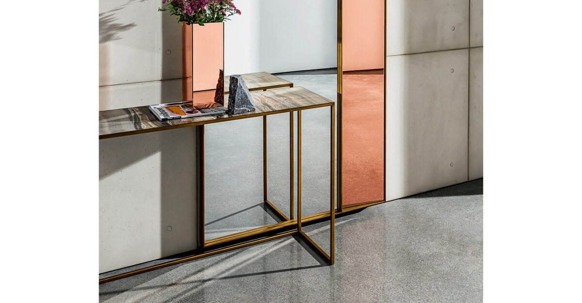 “Sovet Quadro Console Table – versatile and minimalist furniture piece ideal for hallways, living spaces, or offices”