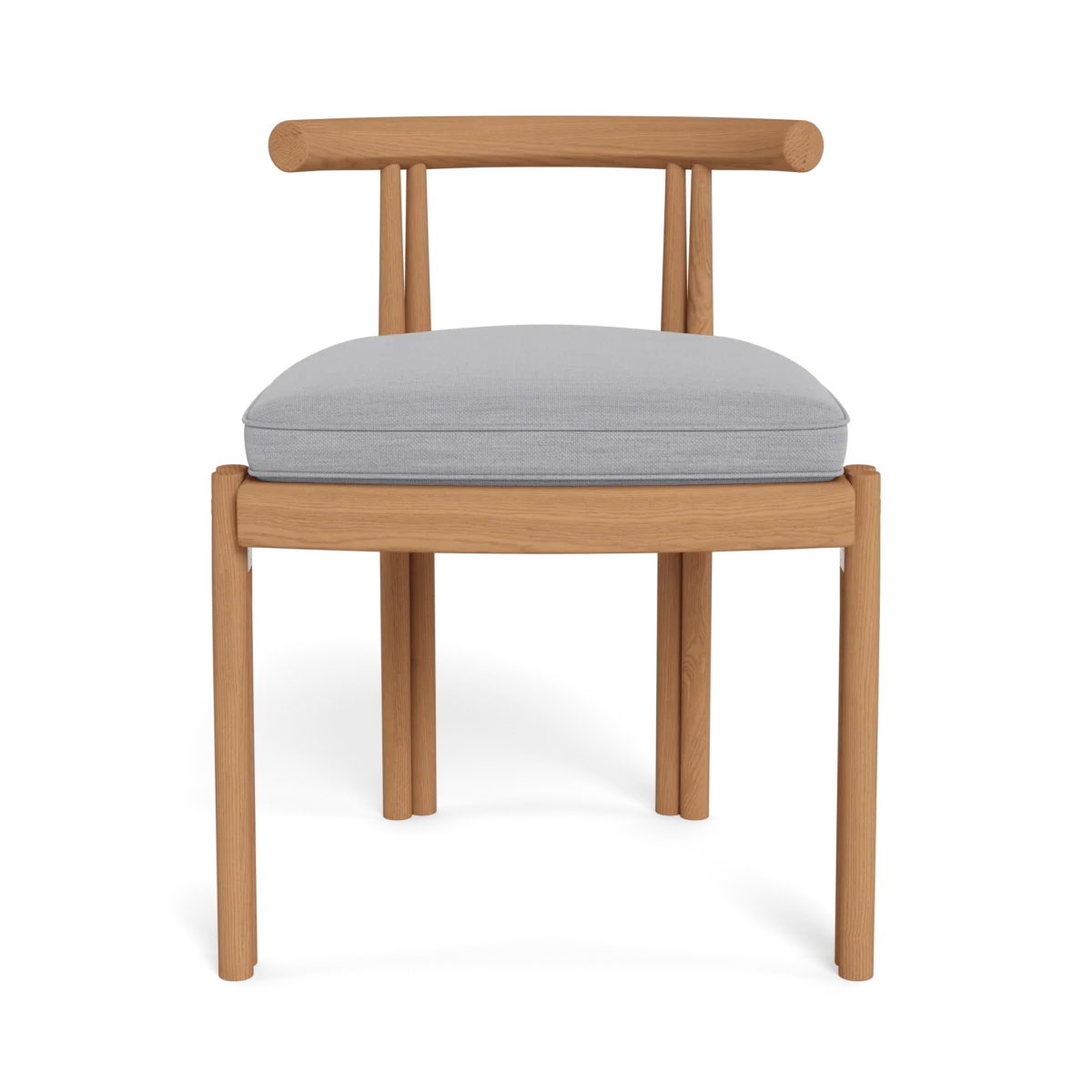 “Cove Teak Armless Dining Chair by Harbour – minimalist outdoor chair with solid teak frame”