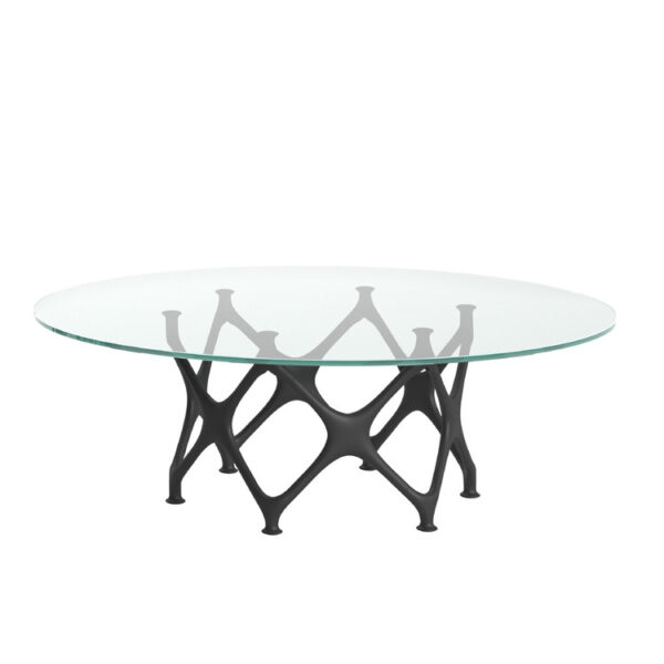 "Functional and stylish modular table design with signature X-shaped support – Cappellini."