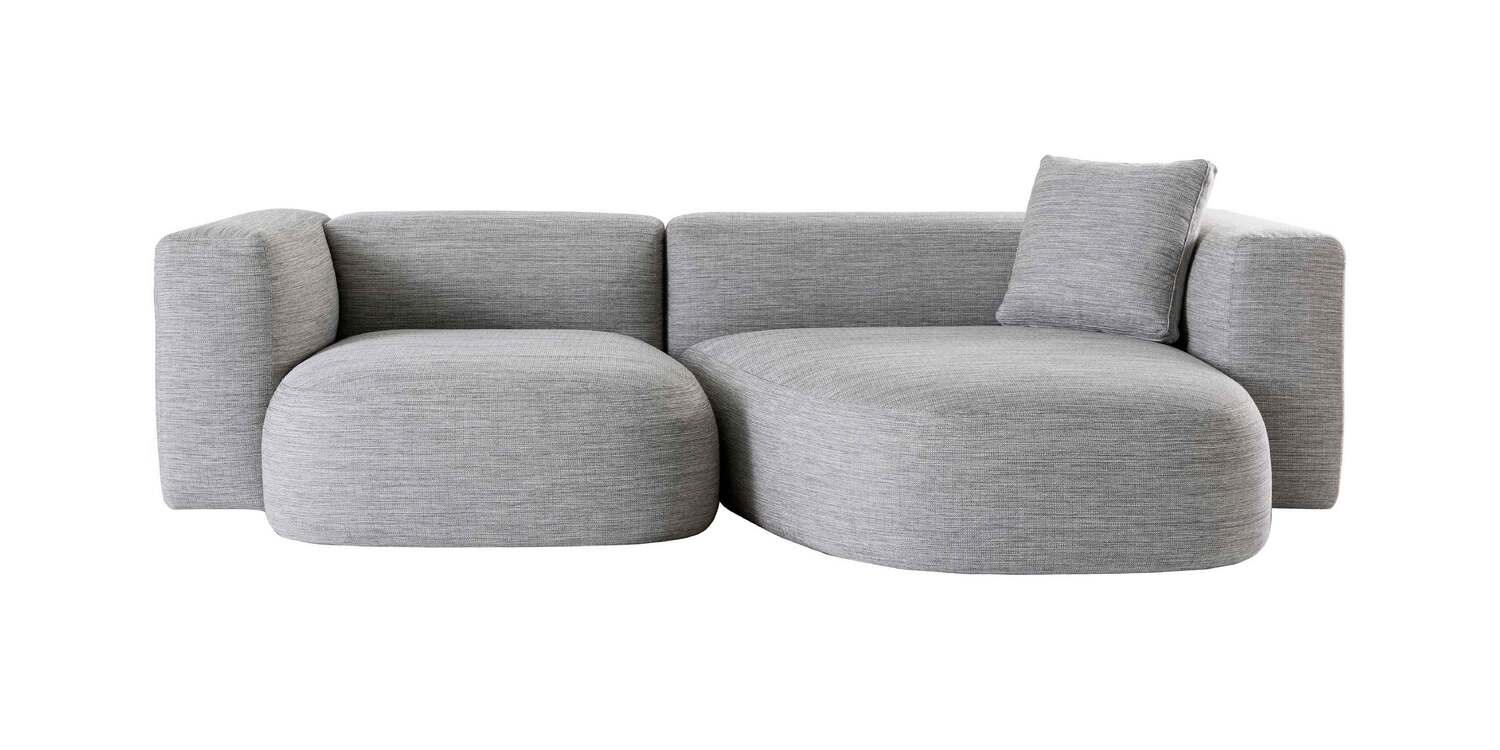 “Cozy Beaches seating area featuring plush cushions and clean lines, perfect for relaxed outdoor living.”