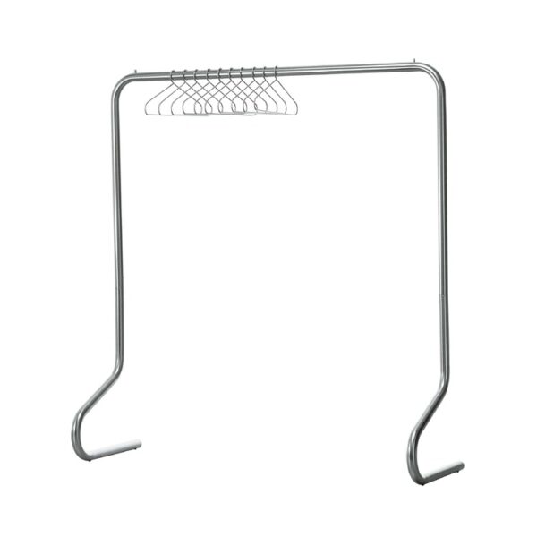 "Sculptural coat rack with graphic lines and slender structure – Cappellini Hangman."