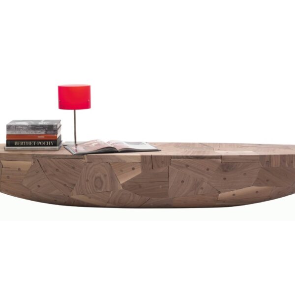 "Creative decor object blending color, form, and texture – Patchwork Oval Hemisphere by Cappellini."