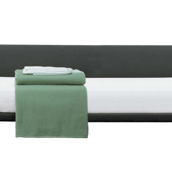 "Contemporary bed with streamlined structure and soft, inviting upholstery – by Cappellini."