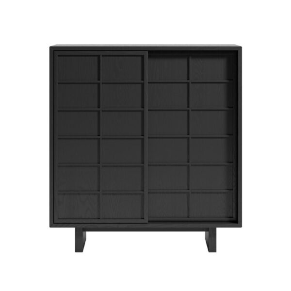 "Reti-co by Cappellini – contemporary cabinet with intuitive sliding doors and geometric design, inspired by the golden ratio."