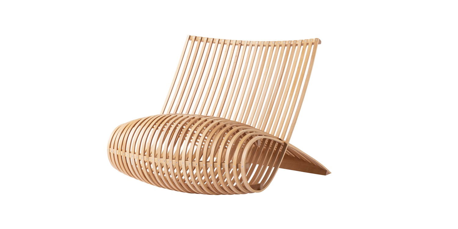 "Detailed shot of the steel-reinforced underside and visible screw fixings of Newsonβs beech Wooden Chair." salvioniarredamenti.it +9 cappellini.com +9 archiproducts.com +9