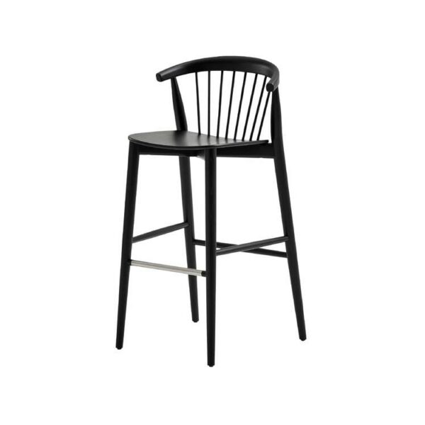 “Stacked Newood stools in Shanghai‑blue ash, illustrating their elegant stackable design and slender profile.”