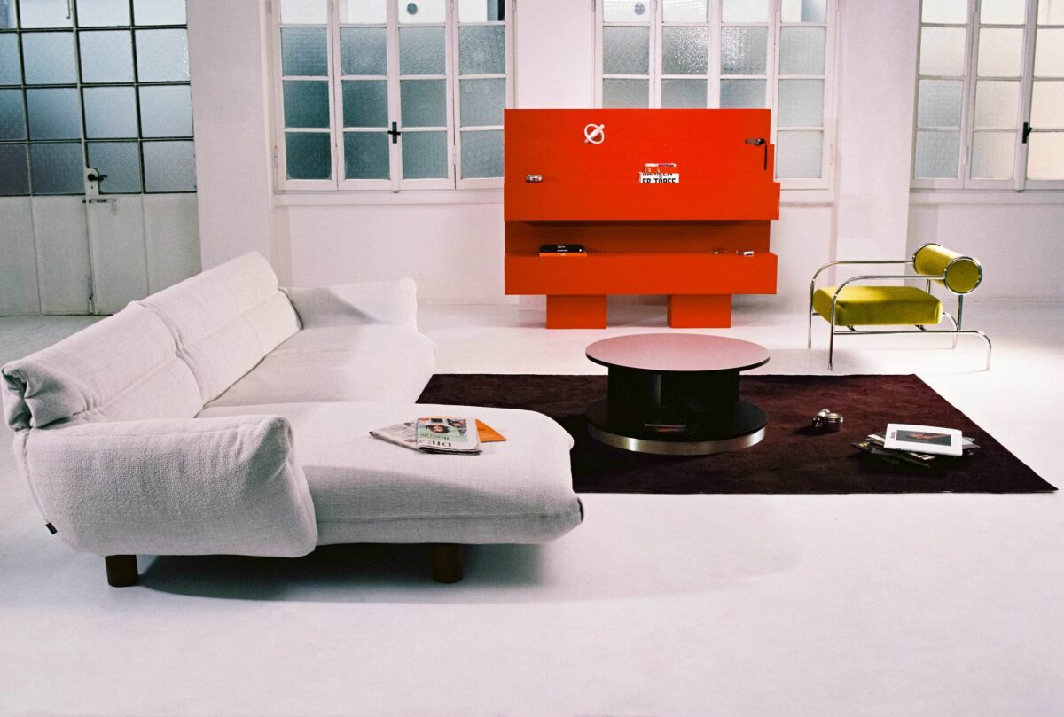 Modern Red Bookcase by REJO Studio for Cappellini, high-end Italian design for Troy, Michigan.