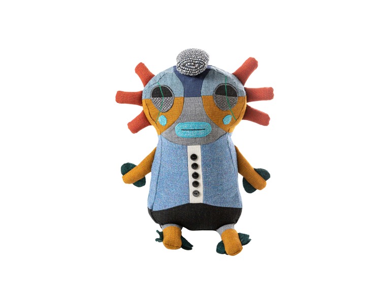 Modern AXO rag doll sculpture by Elena Salmistraro for Cappellini, high-end Italian design for Royal Oak, Michigan.