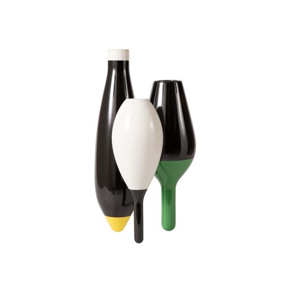 Modern 3 Vases by Cappellini, high-end Italian decor for Birmingham, Michigan.