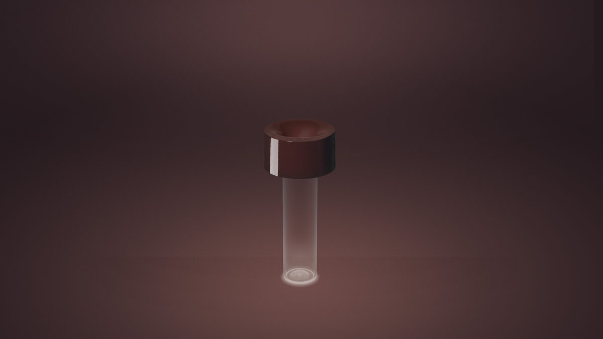 Fleur by Foscarini, modern table lamp with borosilicate glass base, Troy Michigan.