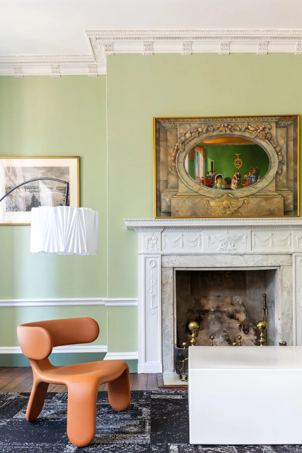 Float by Heller, a chic addition to Birmingham, Michigan living rooms.
