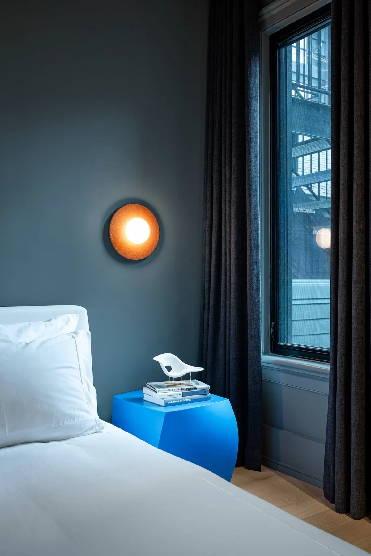 Gehry Left Twist Cube by Heller, a stylish addition to upscale Birmingham, Michigan interiors.