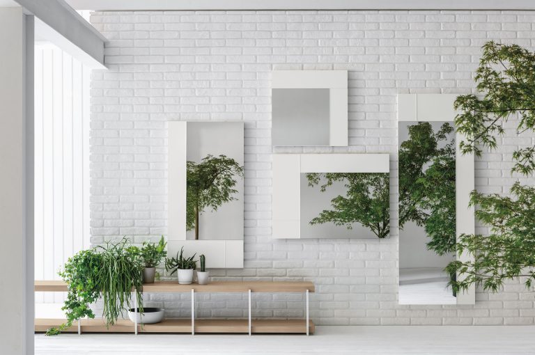 “Hashtag wall unit by Tomasella – modern Italian shelving system with graphic design and bold contemporary lines”