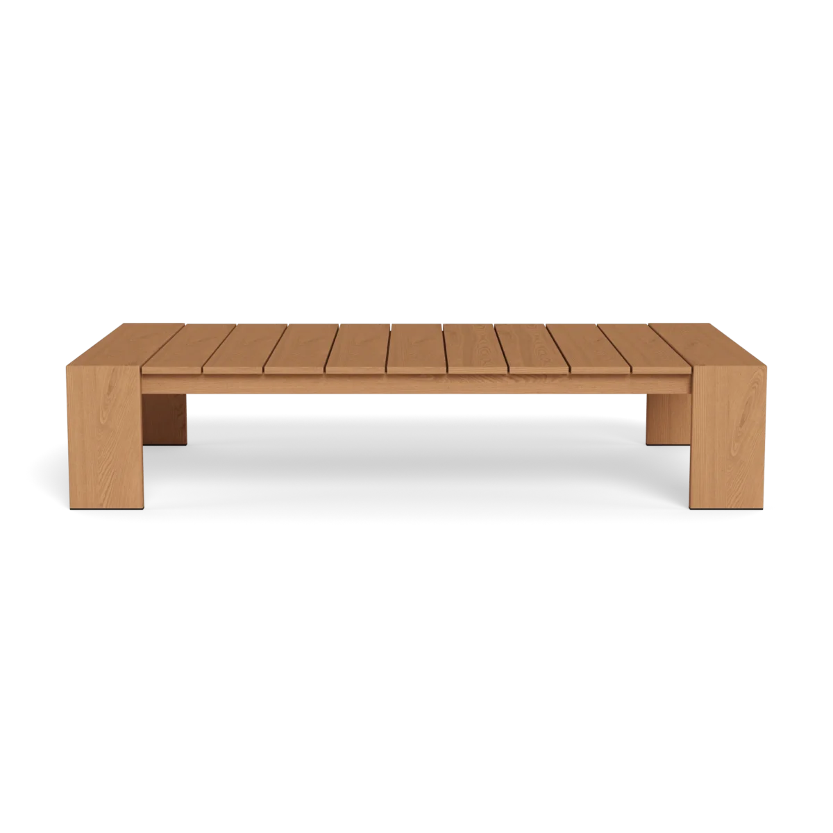“Contemporary teak coffee table from Harbour’s Hayman collection – sleek design ideal for patios and decks”