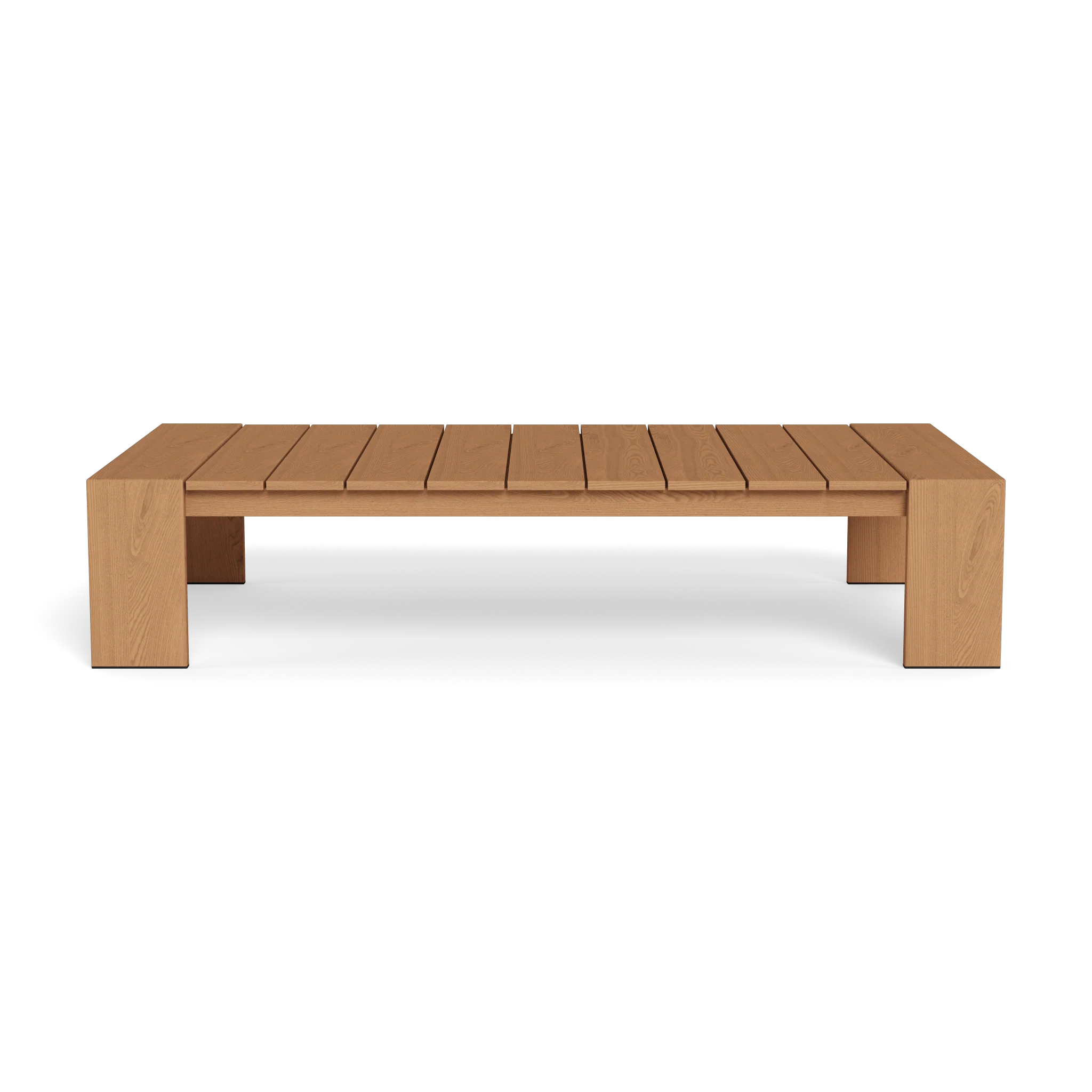 “Contemporary teak coffee table from Harbour’s Hayman collection – sleek design ideal for patios and decks”