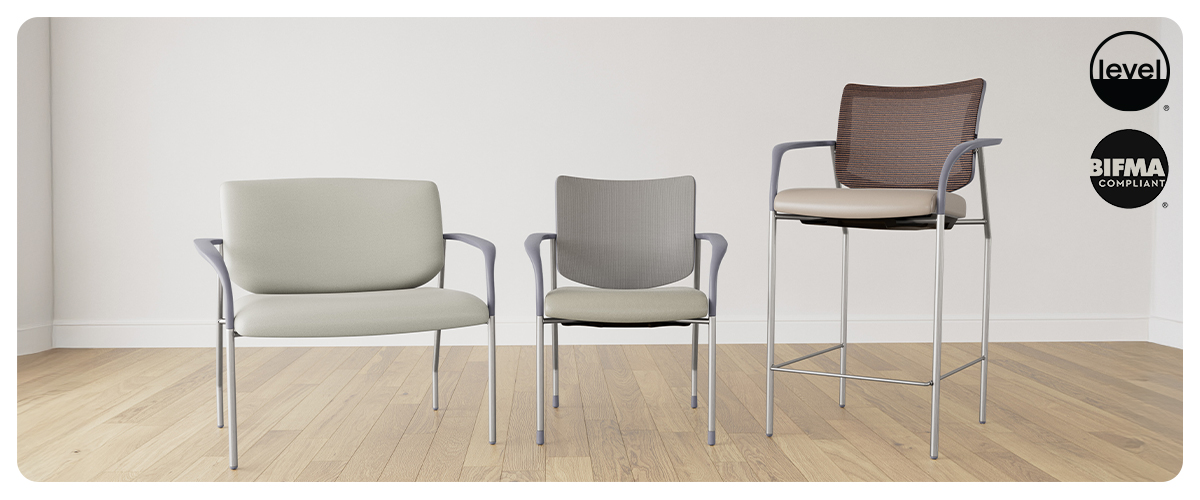 “Vista II chair by Via Seating with ergonomic mesh back at Royal Oak showroom”