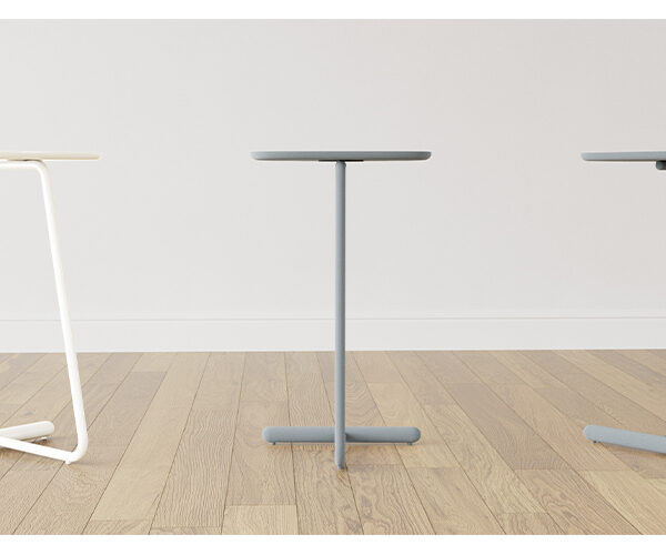 “Satellite chair by Via Seating with ergonomic curved back at Royal Oak showroom”