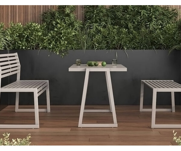 “Cortina.026 chair by Via Seating with minimalist mesh back at Royal Oak showroom”