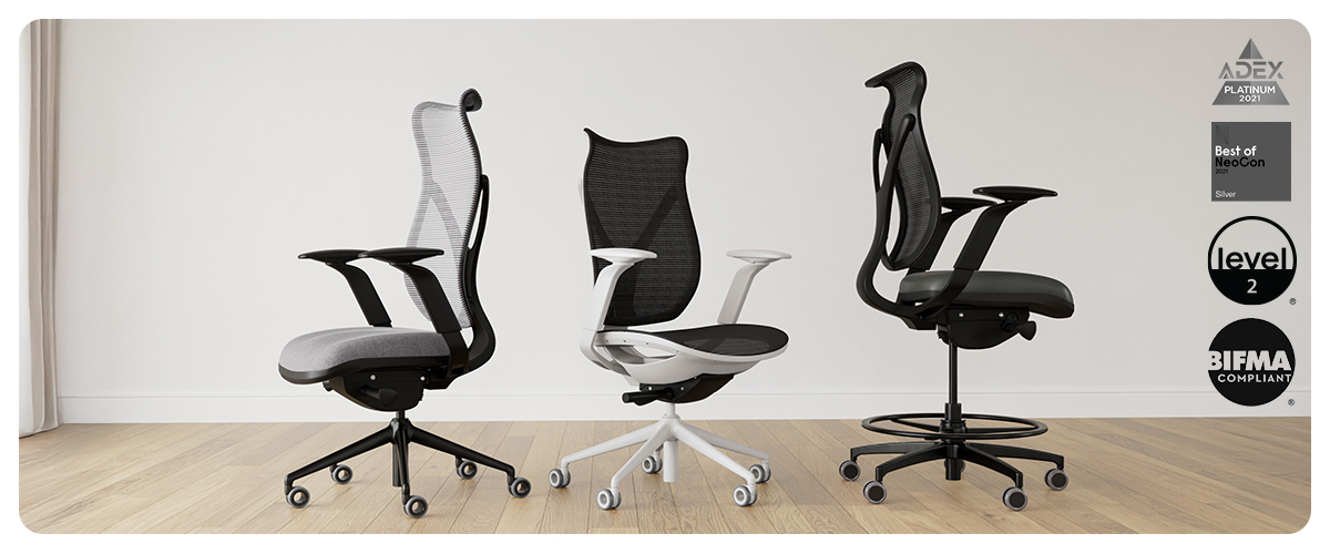 Flexible office seating solution, Onda by Viaseating,Royal Oak, Michigan.