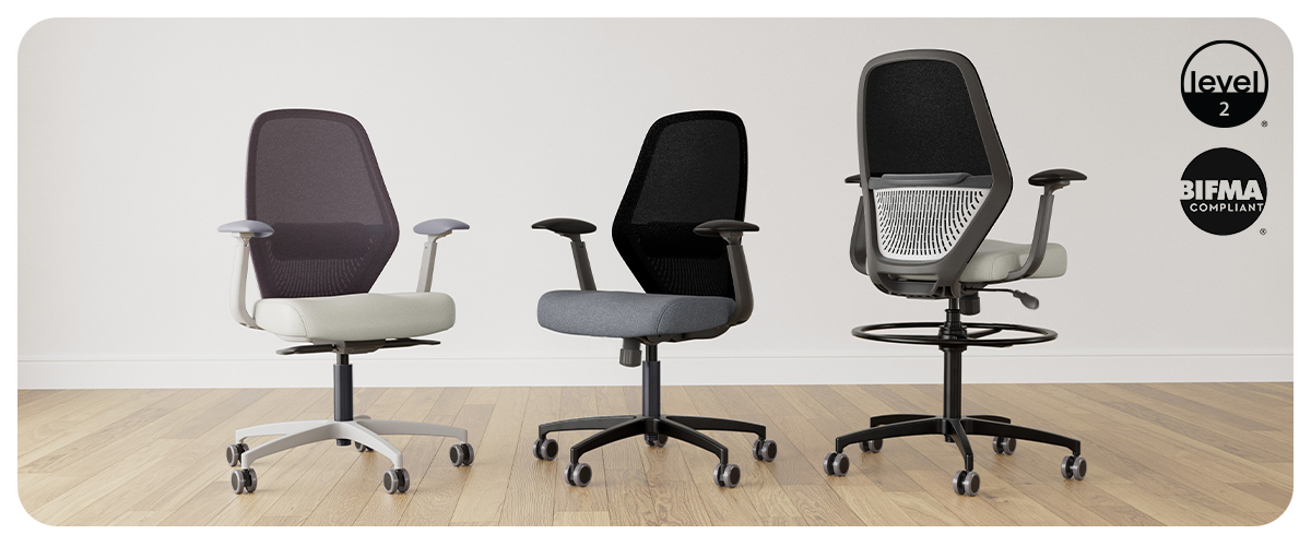 Viaseating Rise chair, high-end office furniture, Birmingham, Michigan.