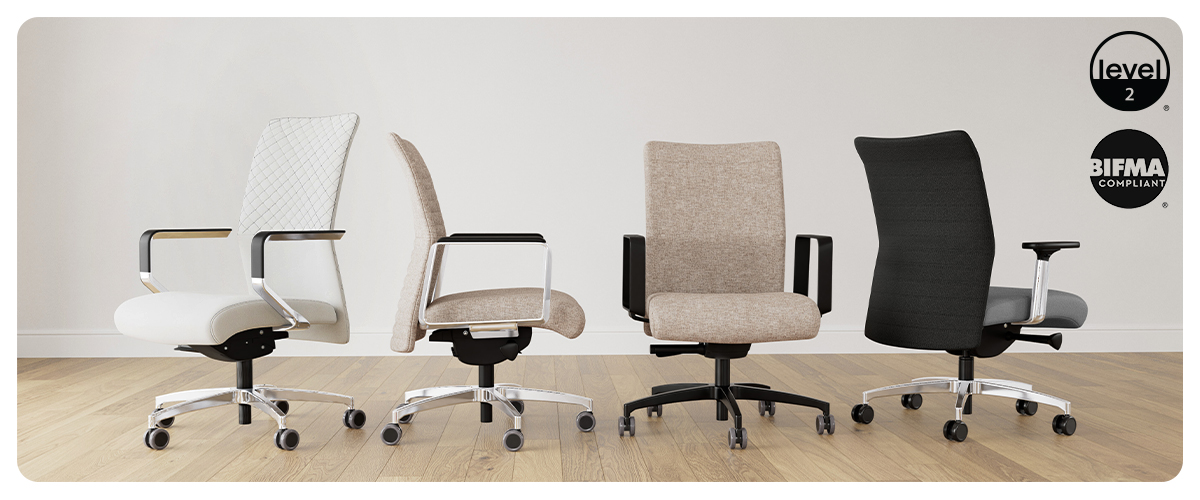 Ergonomic office chair, Proform® by Viaseating, Royal Oak, Michigan.