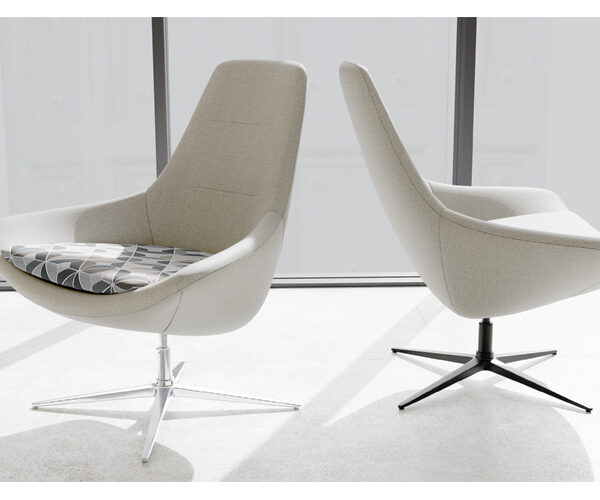 Astro chair by Viaseating with sleek modern design and wooden legs