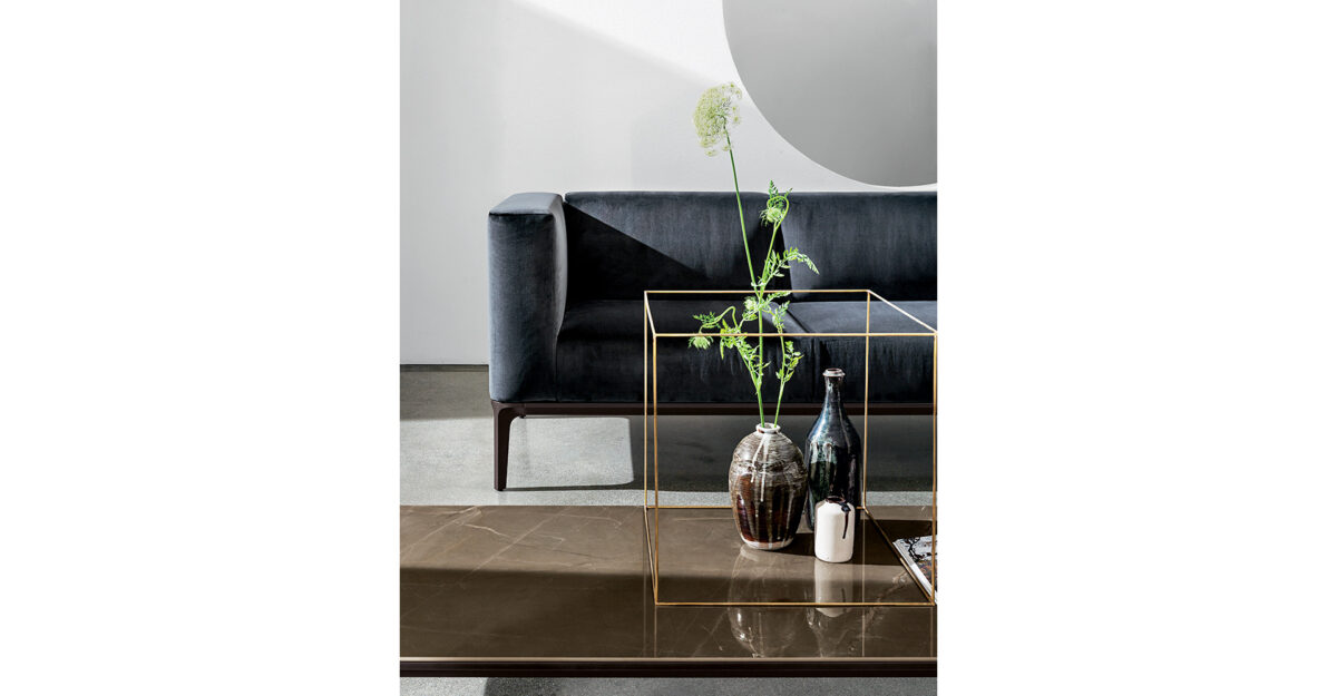 “Sovet Slim collection – modern sofa with sleek silhouette and refined Italian craftsmanship”
