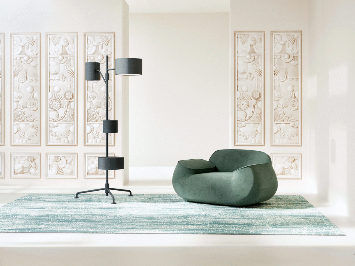 Contemporary Statistocrat Floor Lamp by Moooi, perfect for an artistic, high-end interior in Birmingham, Michigan.