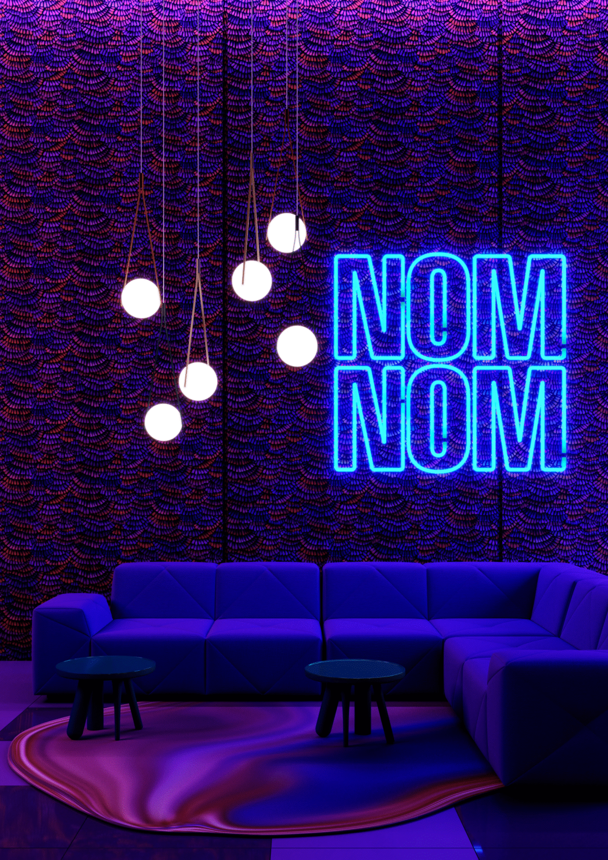 Modern NomNom Light by Moooi, perfect for an artistic, high-end interior in Troy, Michigan.