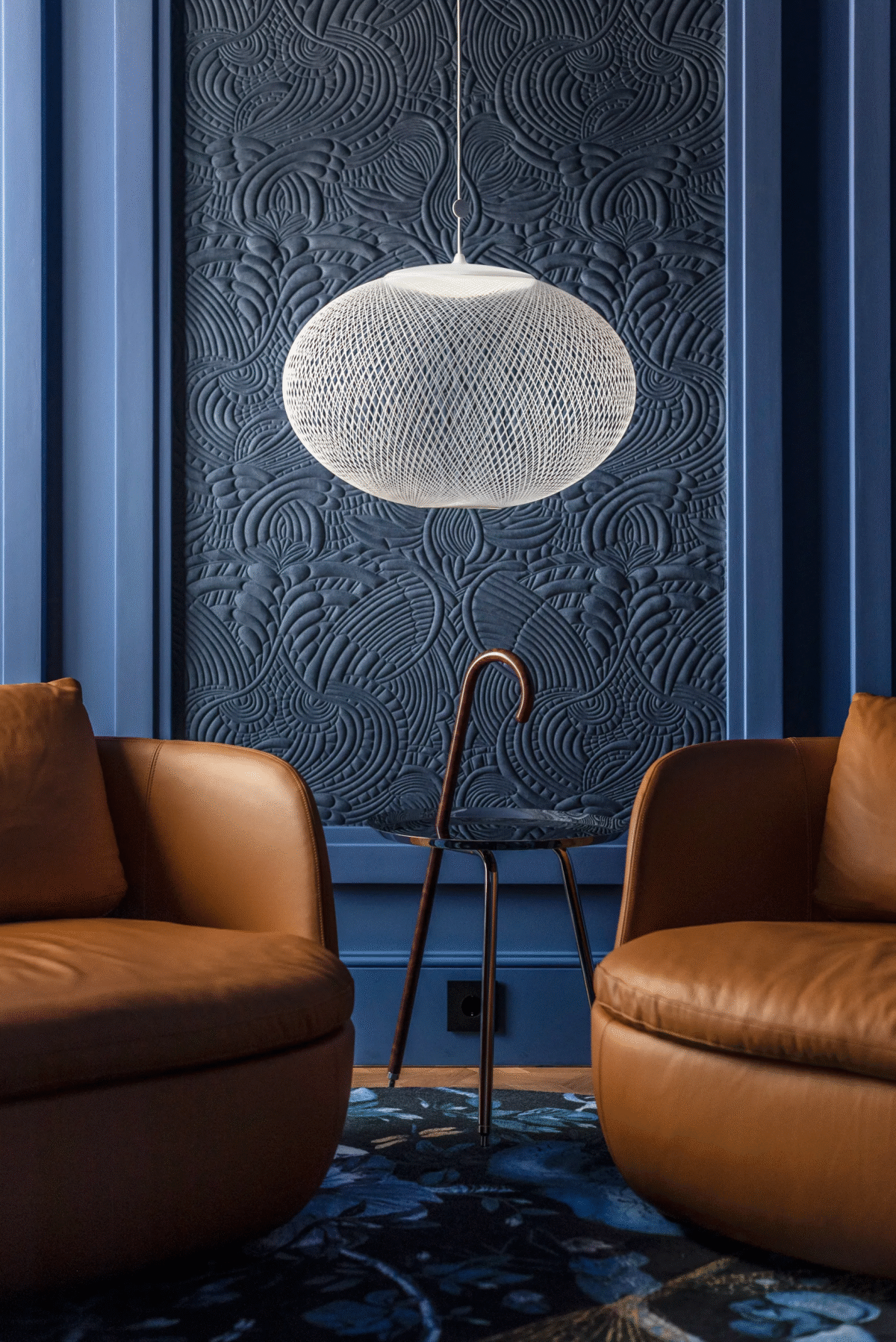Contemporary Meshmatics lamp by Moooi, perfect for an artistic, high-end interior in Birmingham, Michigan.