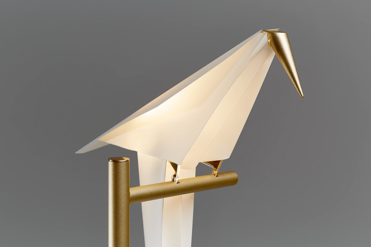 Contemporary Perch Light Floor lamp by Moooi, perfect for an artistic, high-end interior in Troy, Michigan.