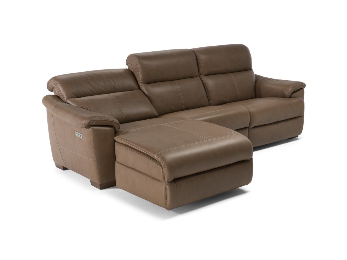 Luxury contemporary Potenza sectional by Natuzzi, designer seating for Royal Oak, Michigan.