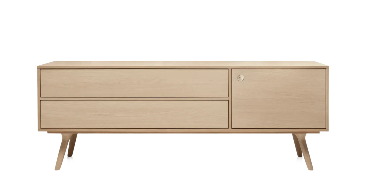Stylish minimalist cabinet by Moooi with tool‑free assembly