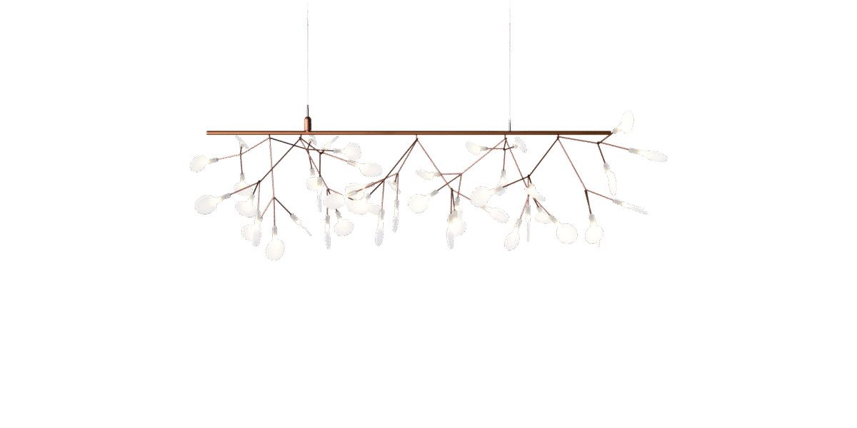 Heracleum III Endless lighting by Moooi in modern hallway