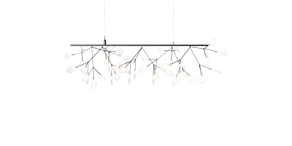 Contemporary space with Moooi Heracleum III Endless