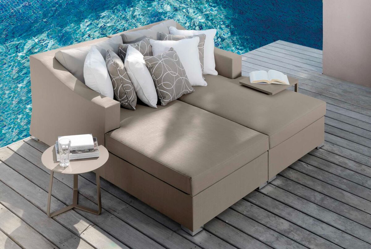 Talenti Chic Director Chair blending lightweight design with durable fabric for stylish outdoor seating