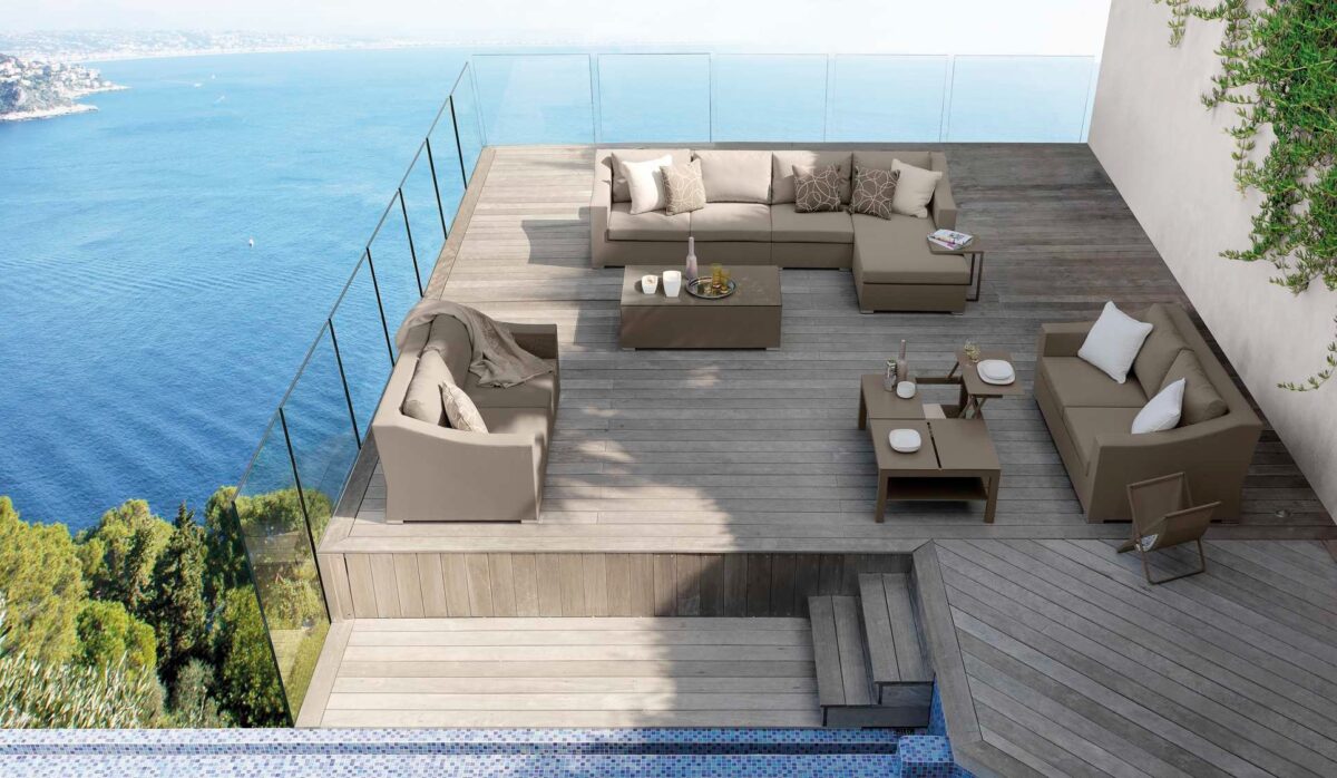 Modern Chic Director Chair by Talenti with foldable structure and minimalist aesthetic for Troy, Michigan terraces
