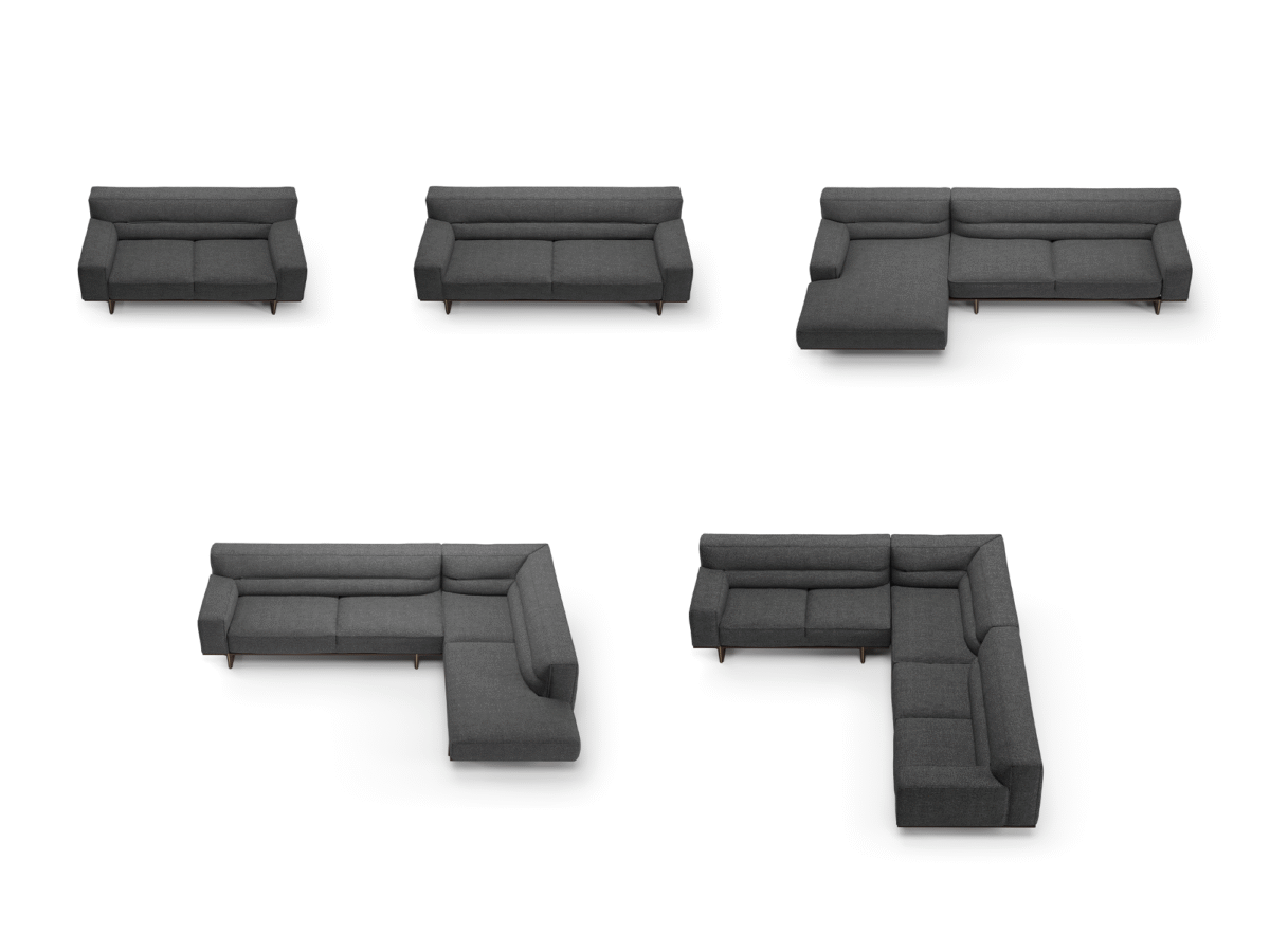 Luxury contemporary Kendo collection by Natuzzi, perfect for a sophisticated living space in Birmingham, Michigan.